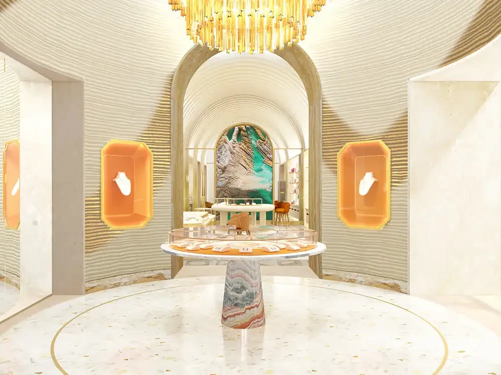 Fantini Mosaici e Bvlgari Milano: superfici e pavimenti in marmo e mosaico di alta gamma per il flagship store di Via Monte Napoleone