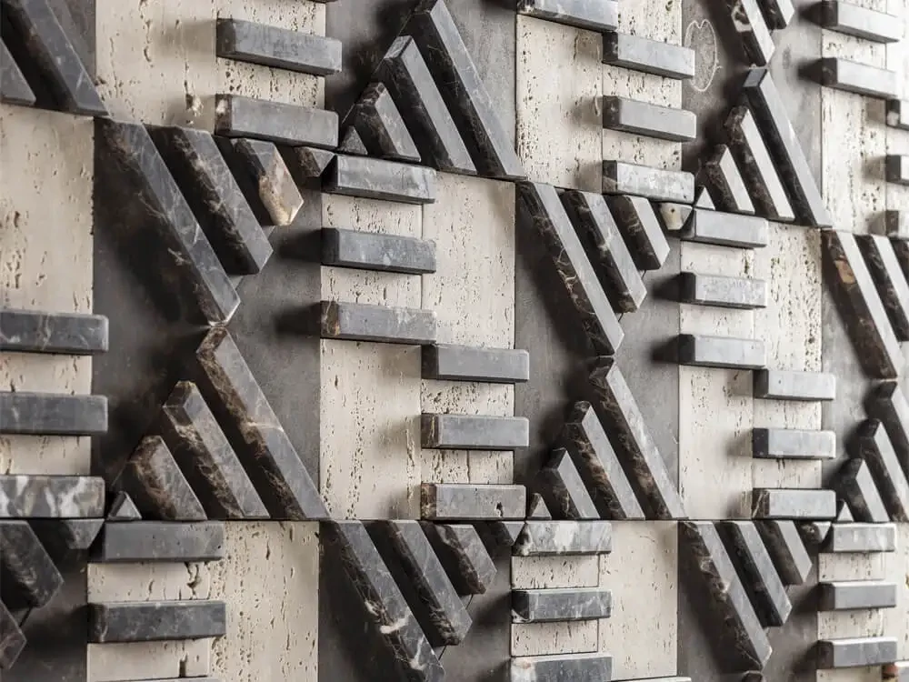 Superfici in marmo: Pattern Tessili di Elena Salmistraro per Lithea al Salone del Mobile