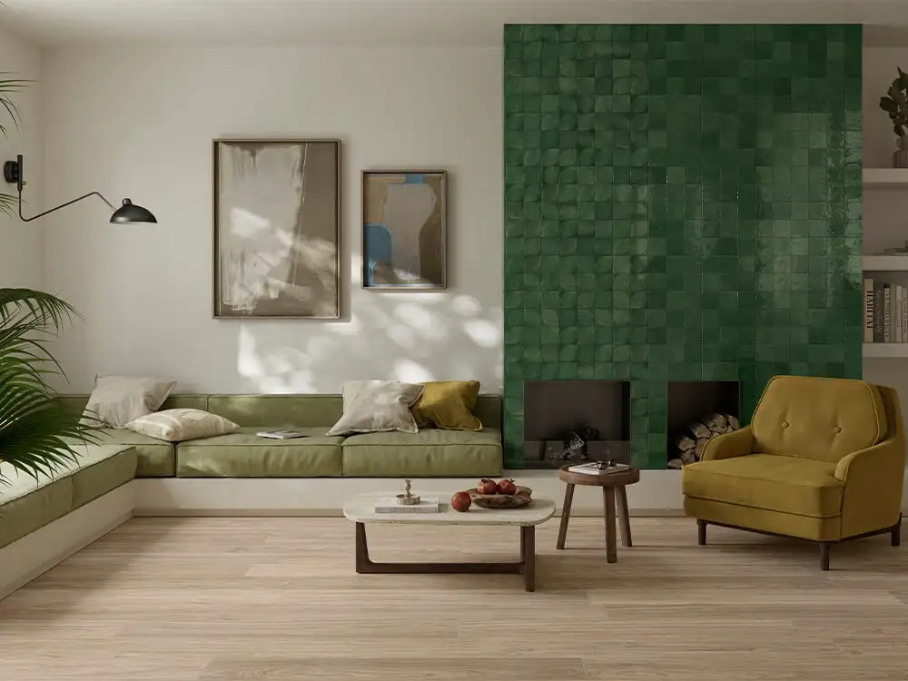 Marazzi Crogiolo Lume 10x10: piastrelle in gres porcellanato lucido per rivestimenti decorativi