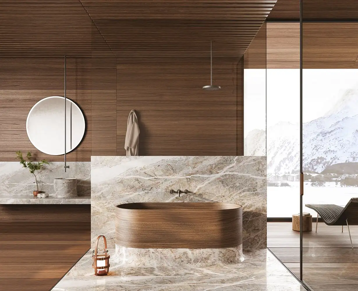 Fior di Pesco Carnico®: il marmo italiano esclusivo Margraf protagonista del mese di marzo