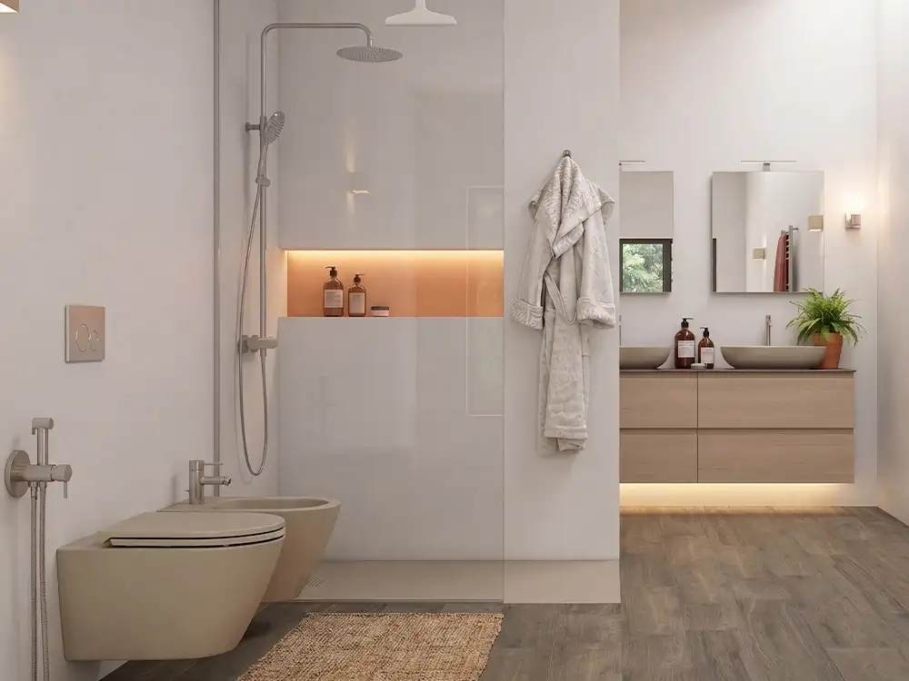 Mix & Match di RAK Ceramics: gres porcellanato e superfici ceramiche coordinate per il bathroom design