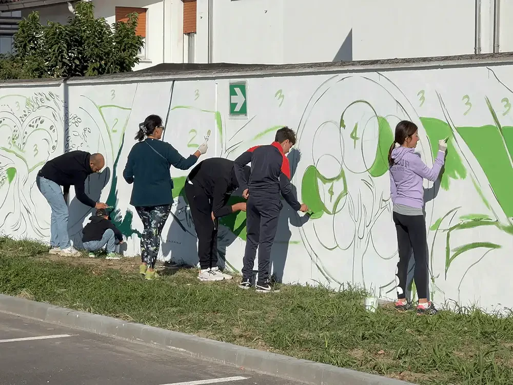 Superficie murale rigenerata presso lo stabilimento di Viadana Gruppo Saviola.webp